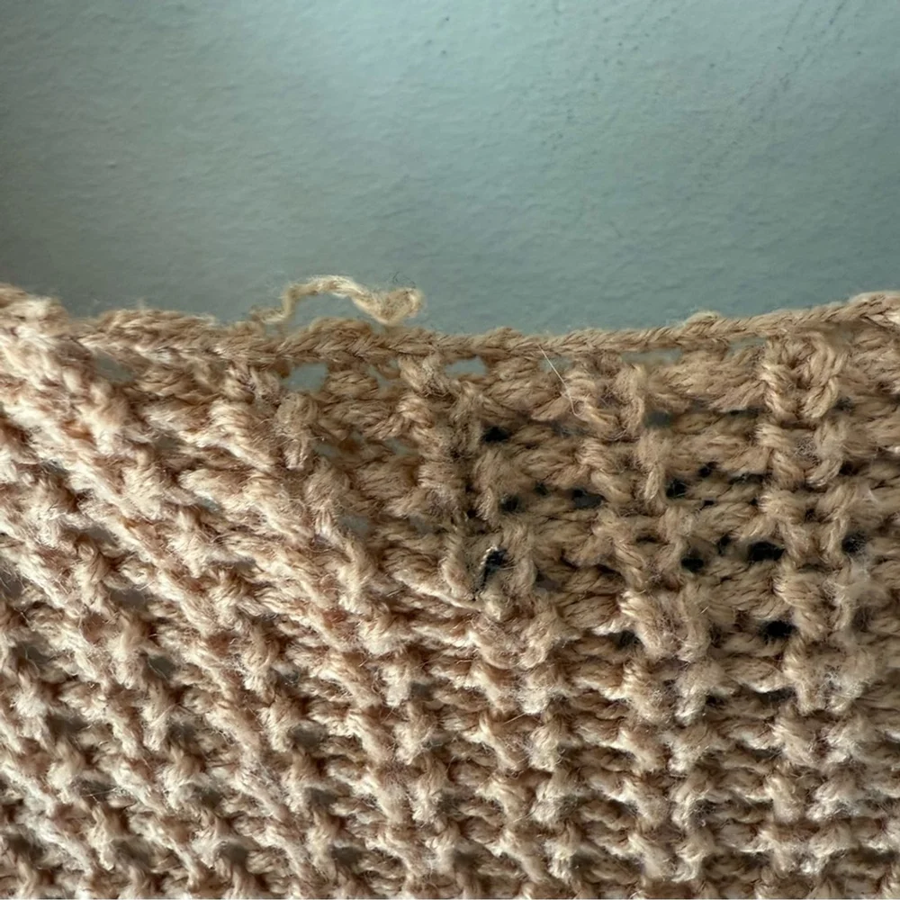 Urban Heritage Tan Cardigan Sweater Chunky Knit Open Front Women’s S - Picture 7 of 9